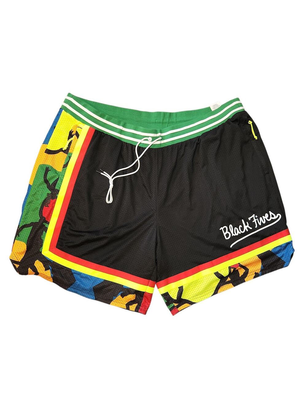 Puma Black Fives Ballroom Basketball Drawstring Short Size Mens 4XL NWT
